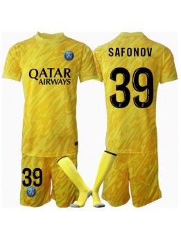 Paris Saint-Germain Matvei Safonov #39 Målvakt Replika Tredje Kläder Barn 2024-25 Kortärmad (+ byxor)